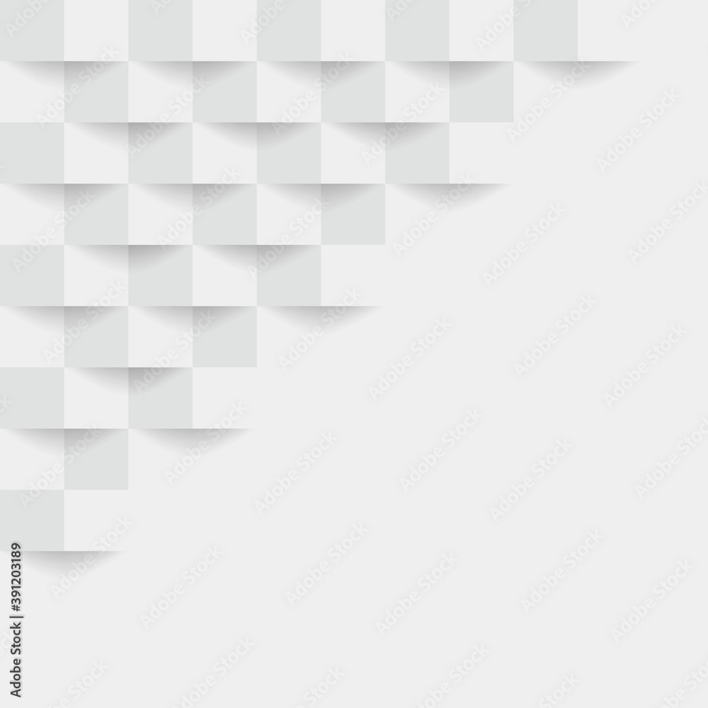 Abstract 3d white geometric background with shadow. Checkerboard texture. Abstract 3d white geometric background with shadow. Checkerboard texture.