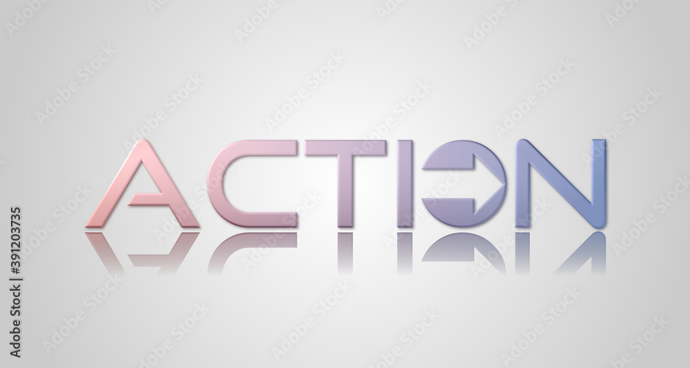 Action con sfondo colorato Action con sfondo colorato