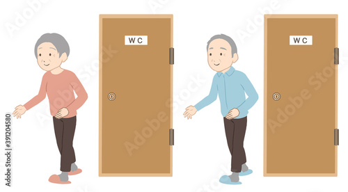 用を足す　高齢者(線無し)