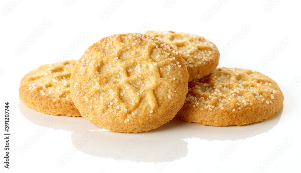 Butter cookies isolated on white background Butter cookies isolated on white background
