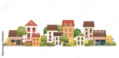 illustration of a small two-story house