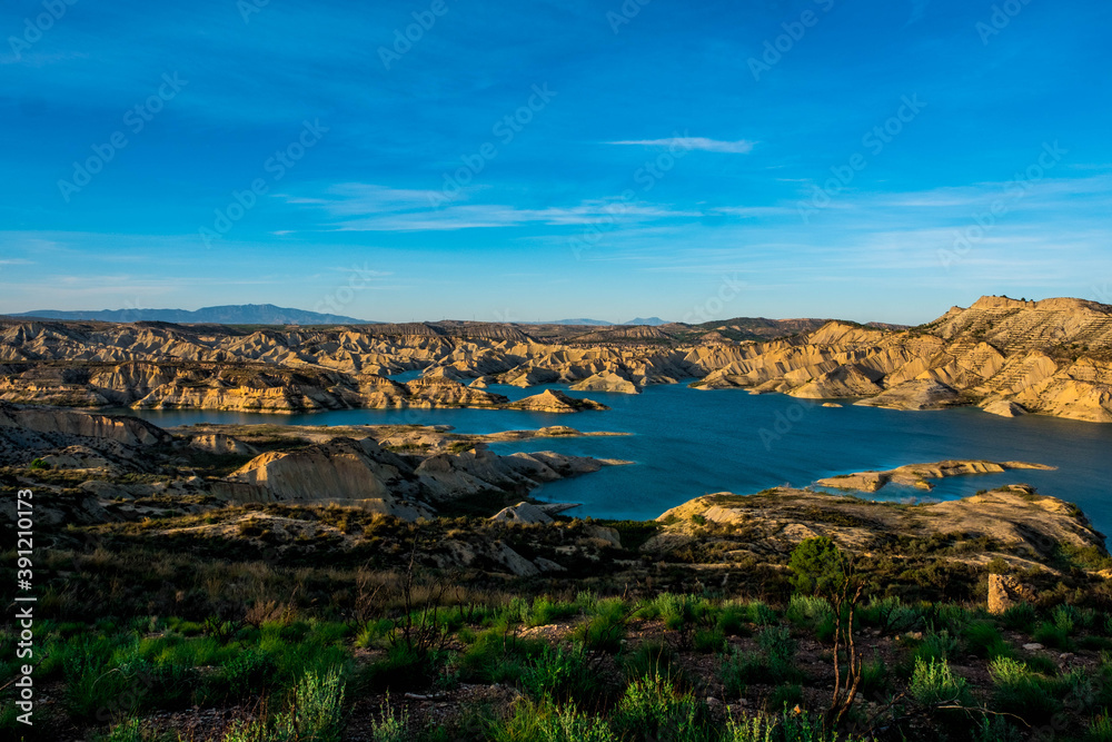 Obraz premium The swamp and ravines of Gebas in Murcia, Spain