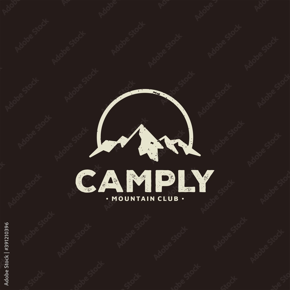 Φωτογραφία Mountain for Outdoor Adventure Emblem Logo design inspiration Hiking, , Badges, Banners, Emblem For Mountain, Hiking, Camping, Expedition And Outdoor Adventure