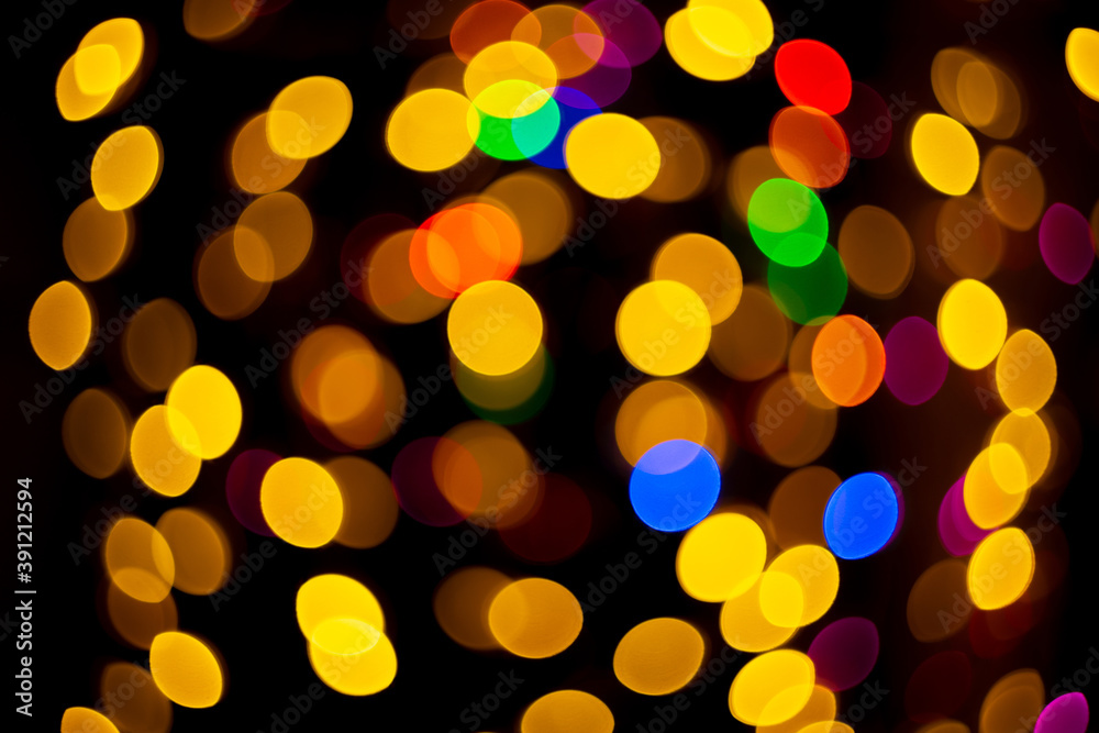 abstract christmas bokeh background with colorful lights on dark background abstract christmas bokeh background with colorful lights on dark background
