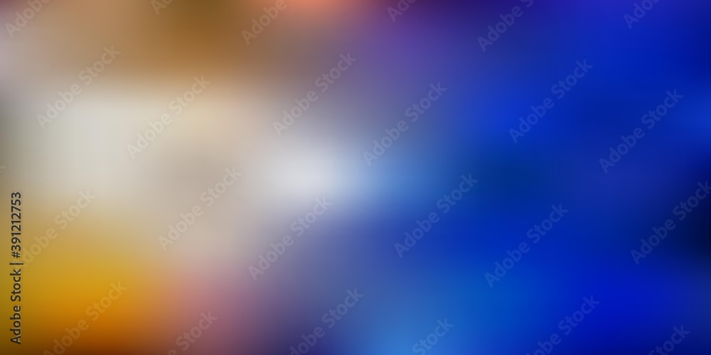 Light blue, yellow vector blur background.