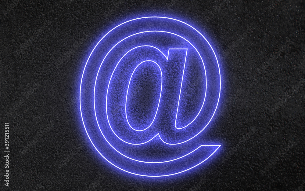 Obraz premium 3D mail symbol sign icon . 3d illustration