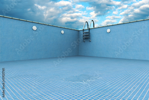 Empty swiming pool