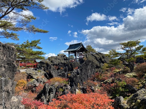 Landscape of Onioshidashi Park in Tsumagoi Village, Gunma Prefecture, Japan.