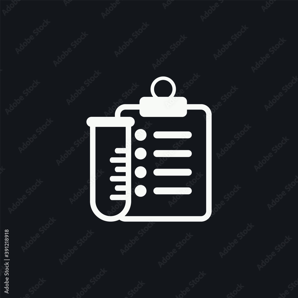 Doping control line icon. Notebook and test-tube icon. Drug testing line icon. Vector Doping control line icon. Notebook and test-tube icon. Drug testing line icon. Vector