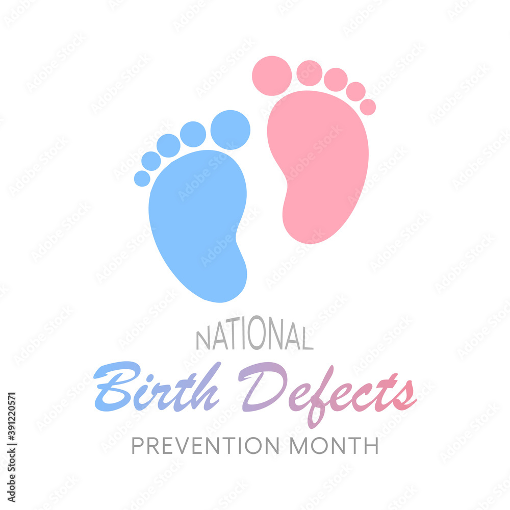 Vector illustration on the theme of National Birth Defects awareness month observed each year during January. Vector illustration on the theme of National Birth Defects awareness month observed each year during January.