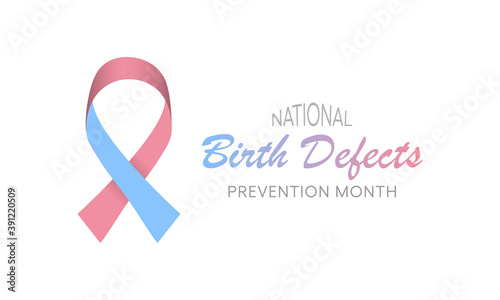 Vector illustration on the theme of National Birth Defects awareness month observed each year during January.
