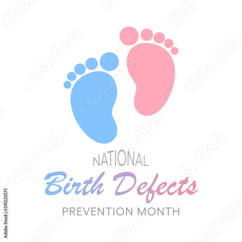 Vector illustration on the theme of National Birth Defects awareness month observed each year during January.