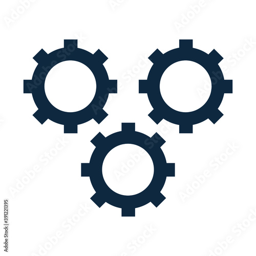 Gear, preferences icon. Editable vector isolated on a white background.