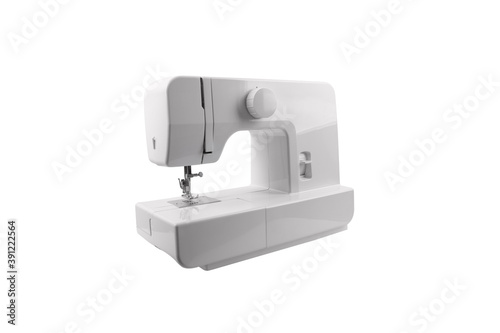 sewing machine isolated on white
