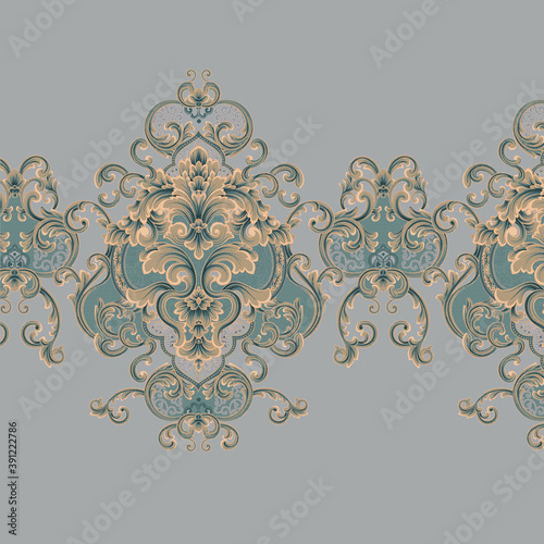 Decorative abstract composition in Baroque style