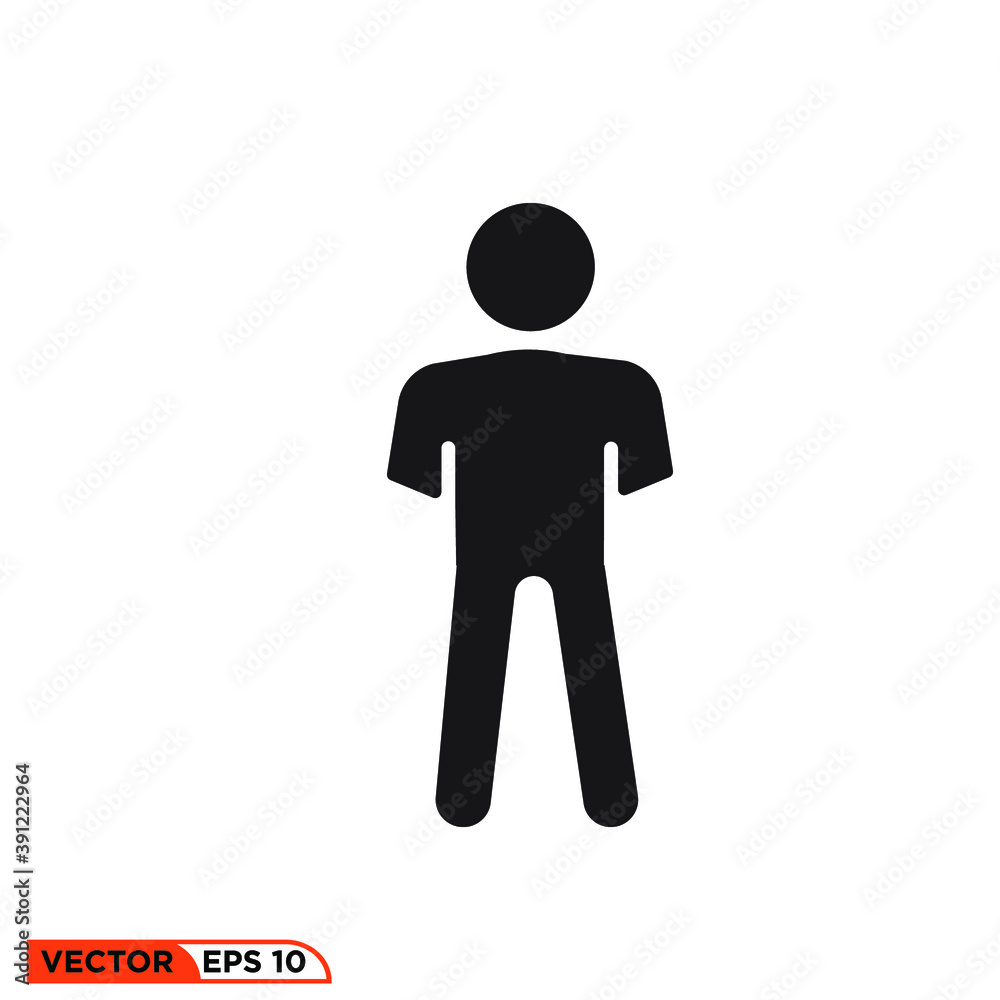 Icon vector graphic of stick figure, good for tampalte illustraion Icon vector graphic of stick figure, good for tampalte illustraion