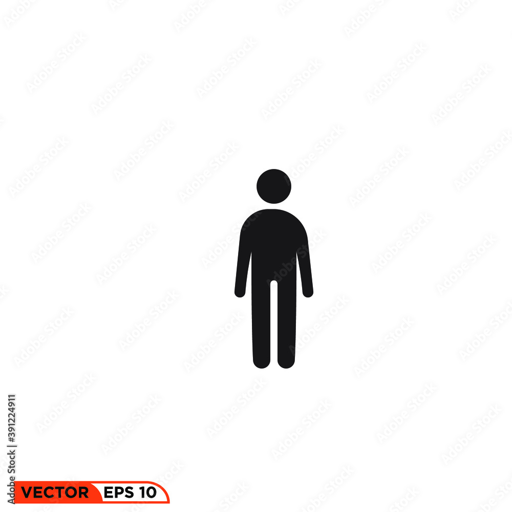 Icon vector graphic of stick figure, good for tampalte illustraion Icon vector graphic of stick figure, good for tampalte illustraion