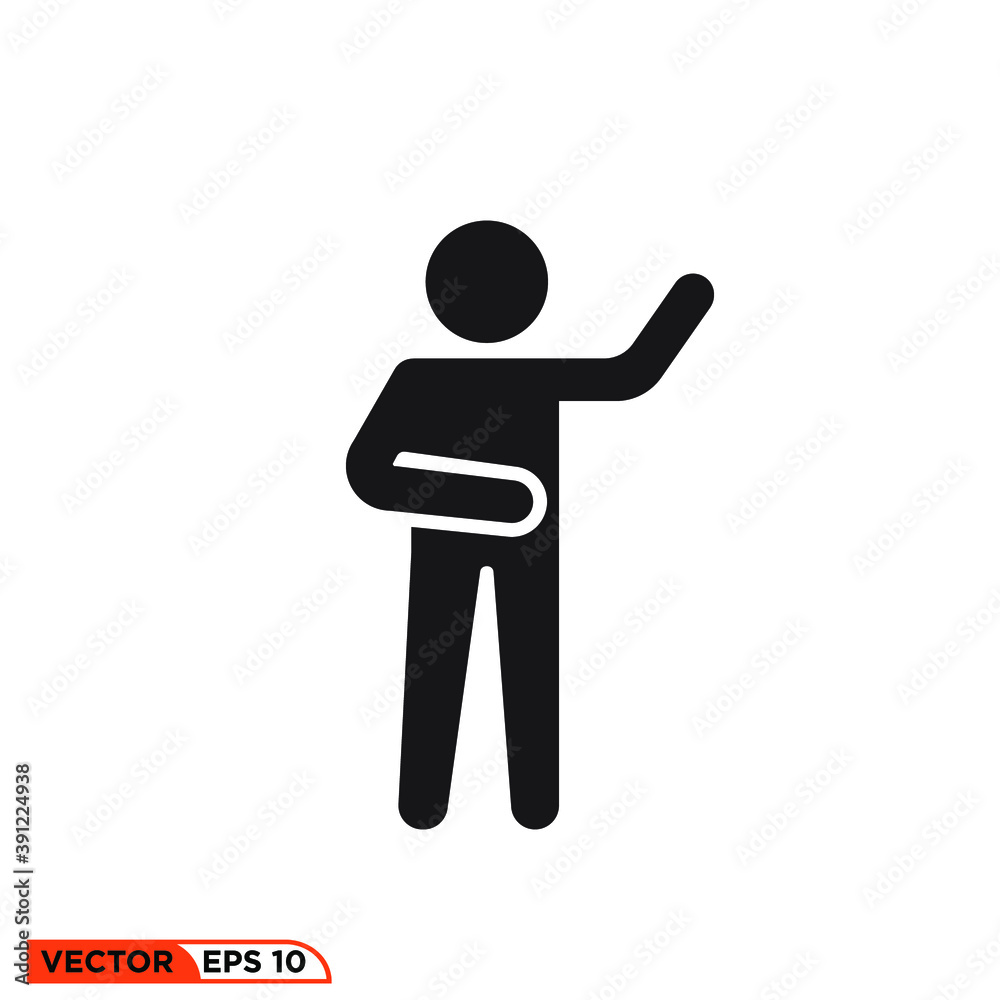 Icon vector graphic of stick figure, good for tampalte illustraion Icon vector graphic of stick figure, good for tampalte illustraion