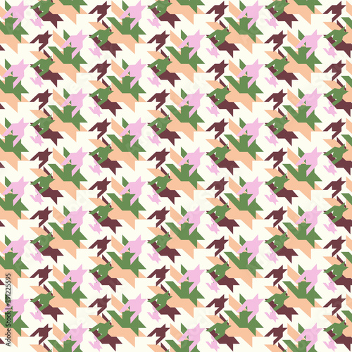seamless hound tooth pattern
