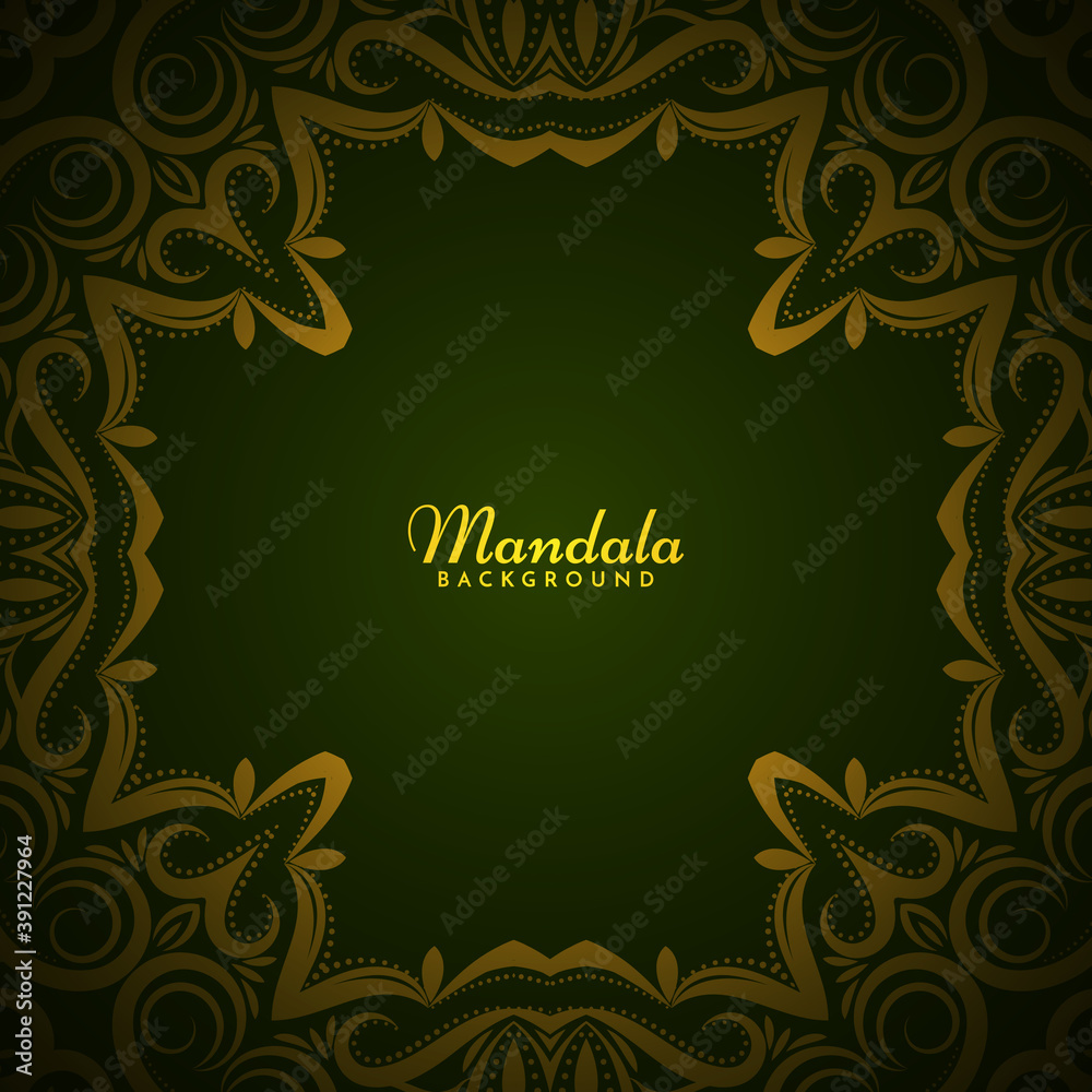 Mandala design stylish royal background
