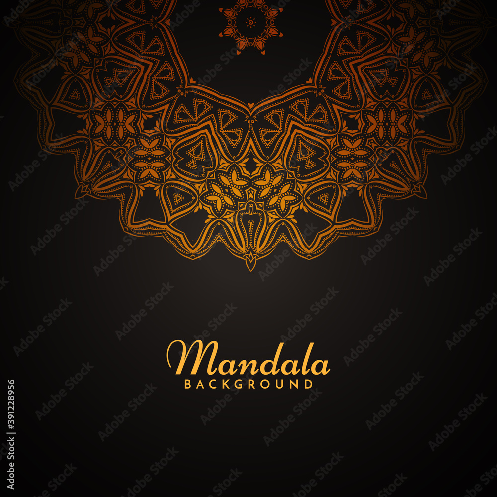 Stylish decorative mandala design retro background Stylish decorative mandala design retro background