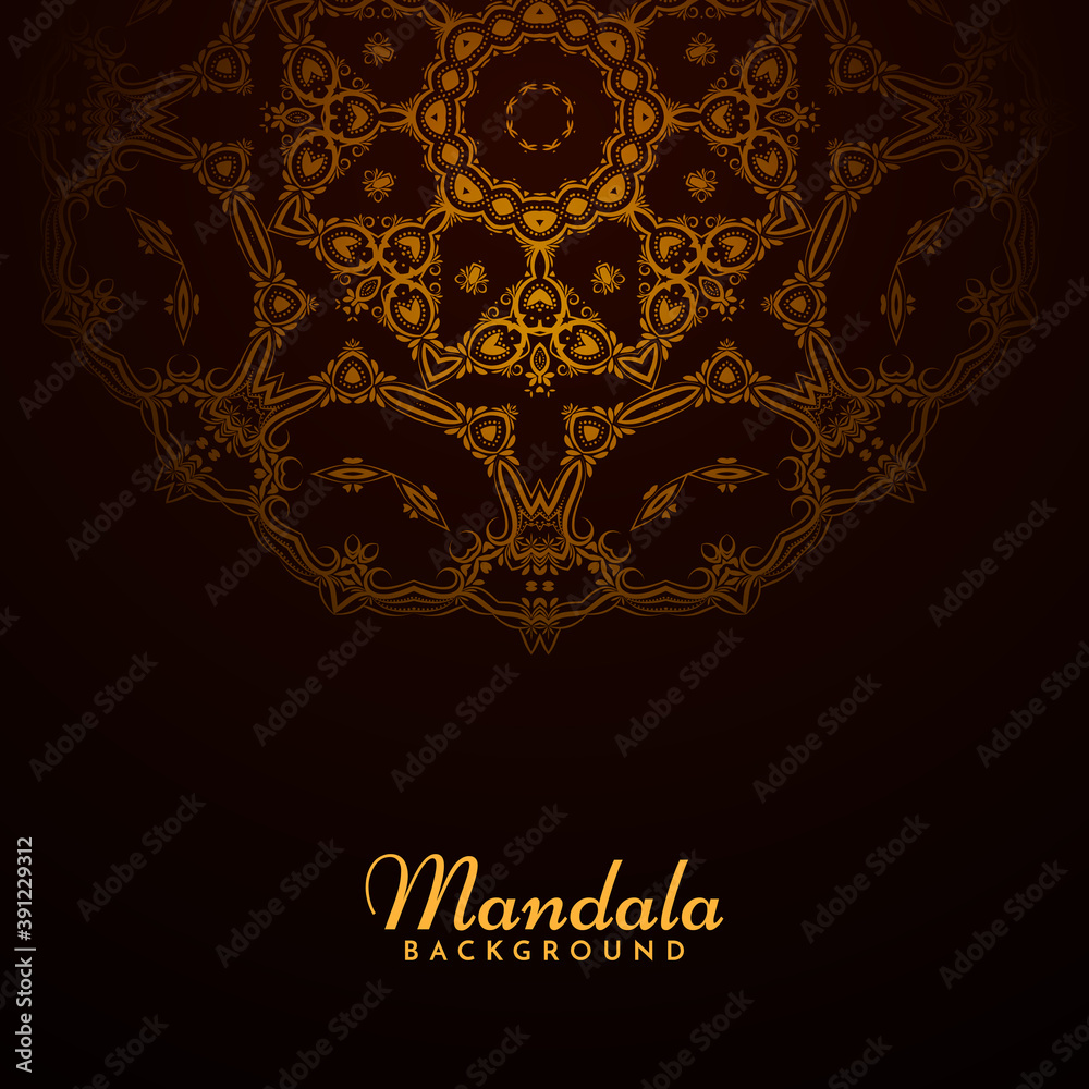 Stylish decorative mandala design retro background Stylish decorative mandala design retro background