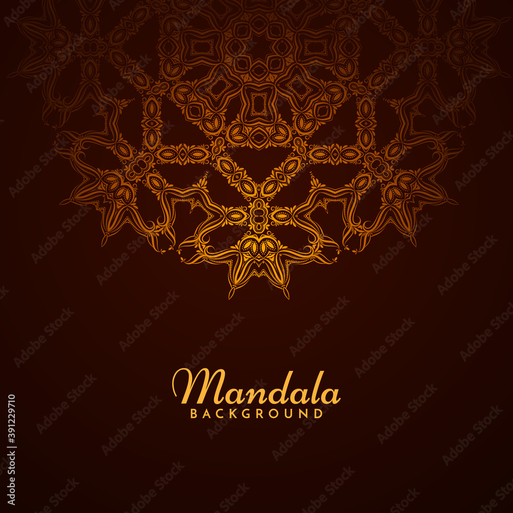 Stylish decorative mandala design retro background Stylish decorative mandala design retro background