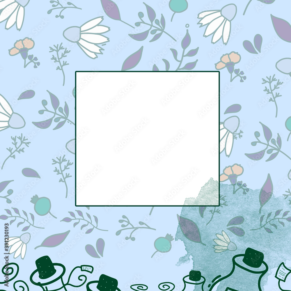 Floral background with place for text.