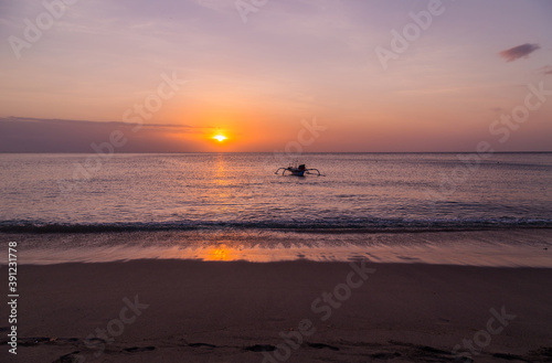 Tropical sunset in Bali