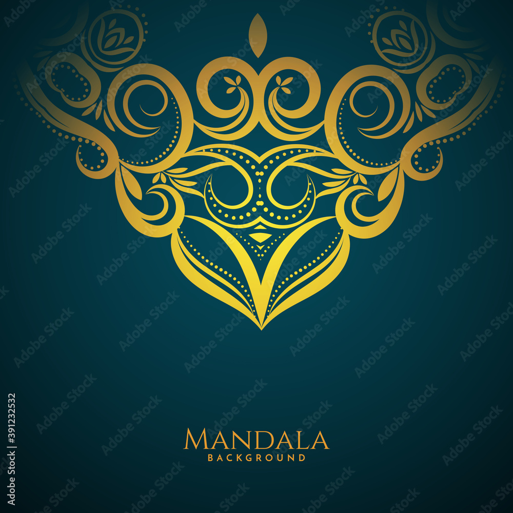 Mandala design stylish royal background Mandala design stylish royal background
