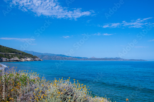 фотографія peaceful seascape of Mediterranean sea in Corsica