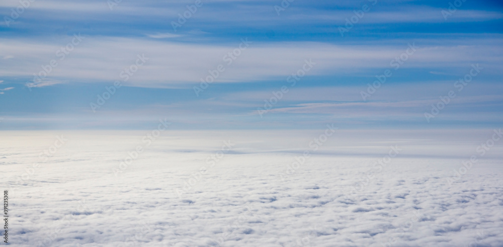 Sky and clouds background from the airplane window. Sky and clouds background from the airplane window.