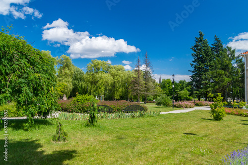 Orunia Park in Gdansk in Poland at summer time.