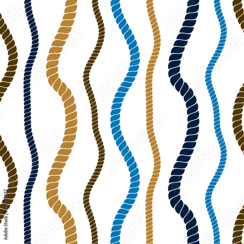 Seamless pattern rope woven...