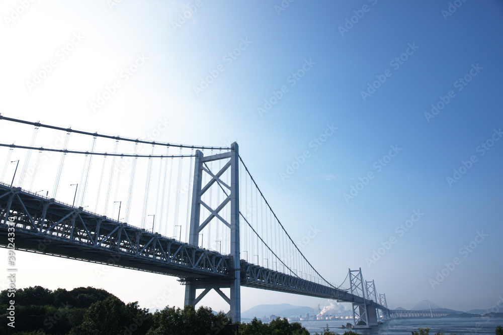 与島から見る瀬戸大橋