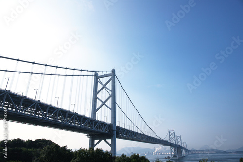 与島から見る瀬戸大橋