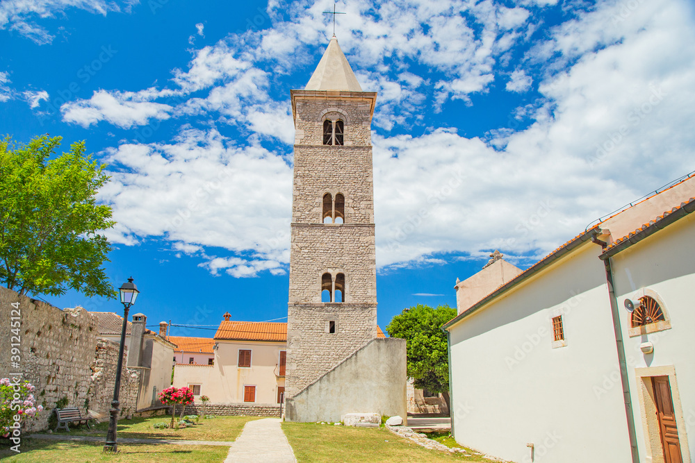 Old church in Adriatic town of Nin in Dalmatia, Croatia