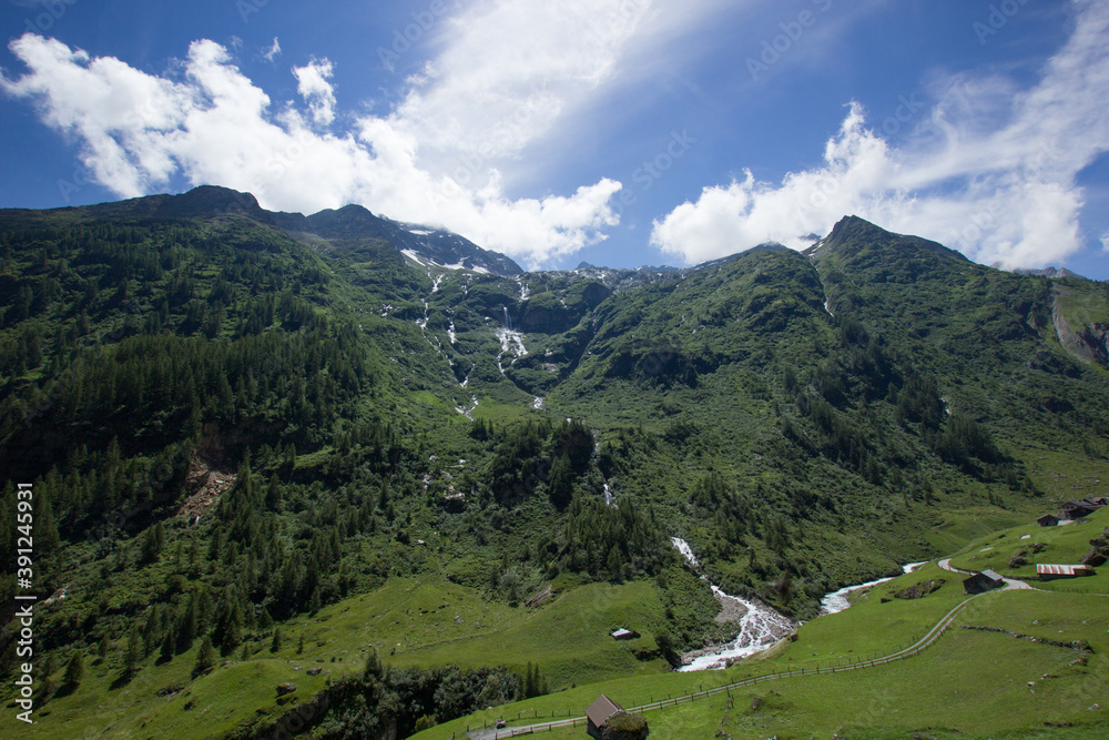 alpine pass susten (sustenpass) in the summer