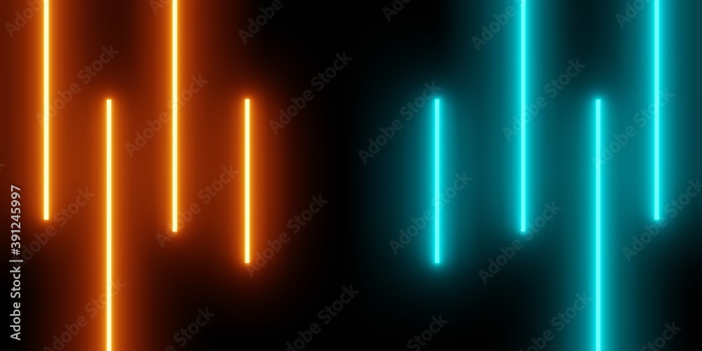 Neon Orange Abstract Backgrounds