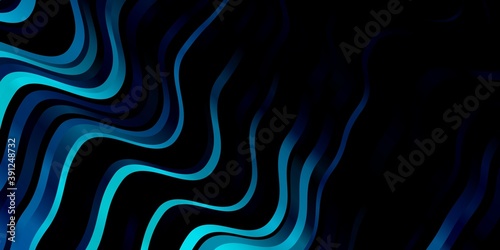 Fototapeta Naklejka Na Ścianę i Meble -  Dark BLUE vector background with lines.