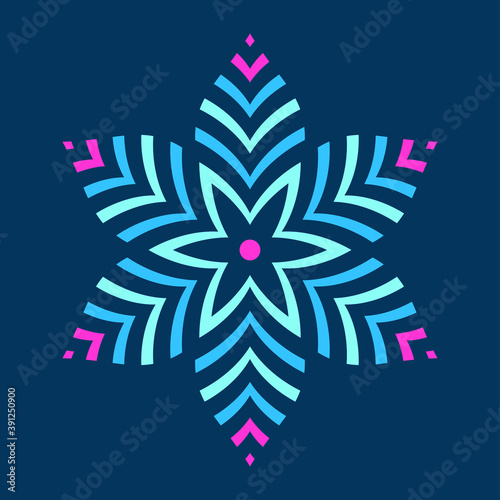 Abstract colorful symmetric...