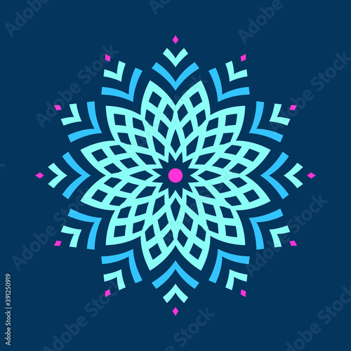 Abstract colorful symmetric...