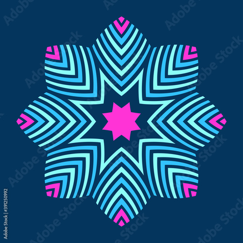 Abstract colorful symmetric...