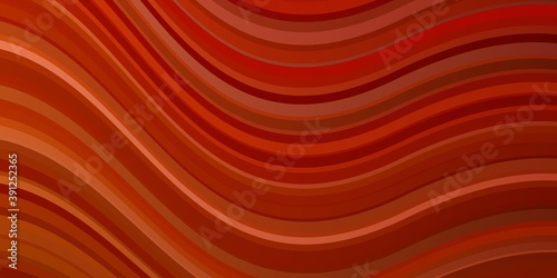 Light Orange vector template with wry lines.