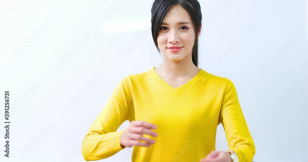 female student smile to you female student smile to you