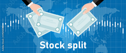 stock split company do exchange transaction to increase the number of shares by issuing more shares to current shareholders