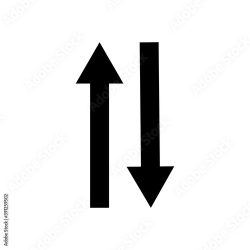 Arrow returnblack web icon flat on white background vector template illustration Free Download Arrow returnblack web icon flat on white background vector template illustration - GFXLoad