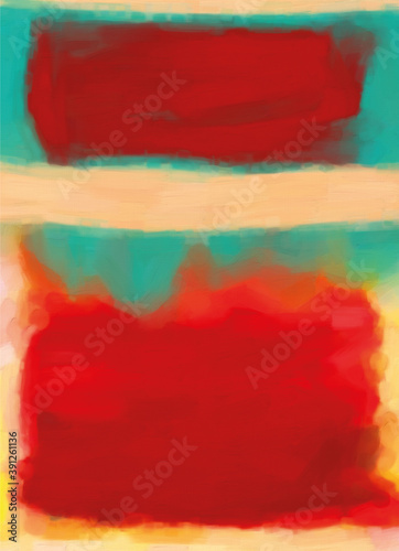 Abstract Rothko Oil Color Painting Design photo