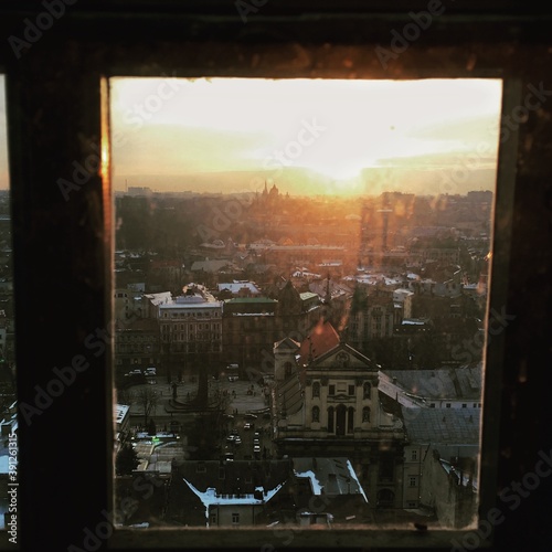 person in the window