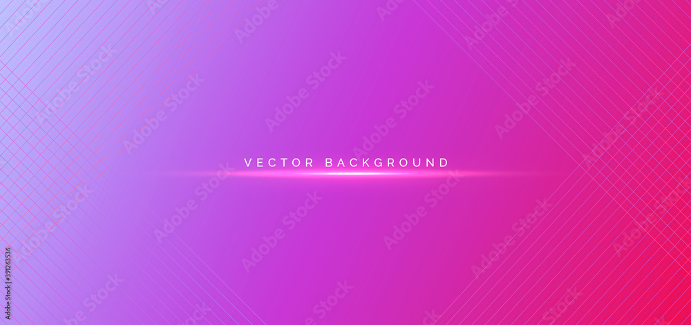 Fototapeta premium Abstract modern pink and purple color gradient background with diagonal lines pattern.